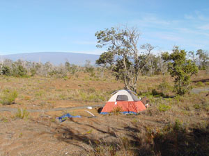 camping ground of the first night