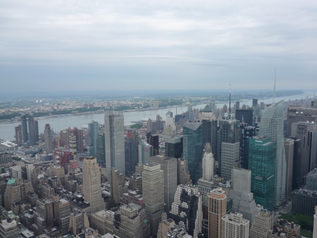 View north-west from the observation deck of the Empire State Building