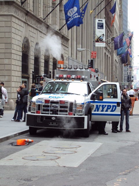 Beware terrorists! The NYPD is gonna kick your butt (Wall Street)