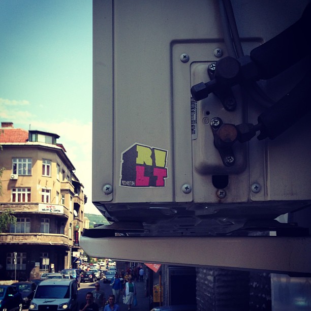 just a random sticker in Sarajevo