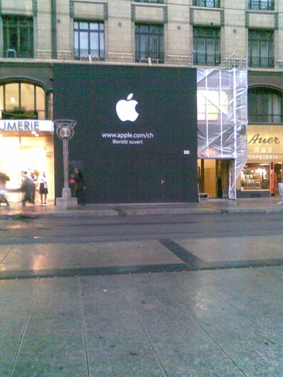 le futur Apple Store de Genève