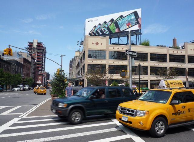 Outside the Apple Store on 9th Ave