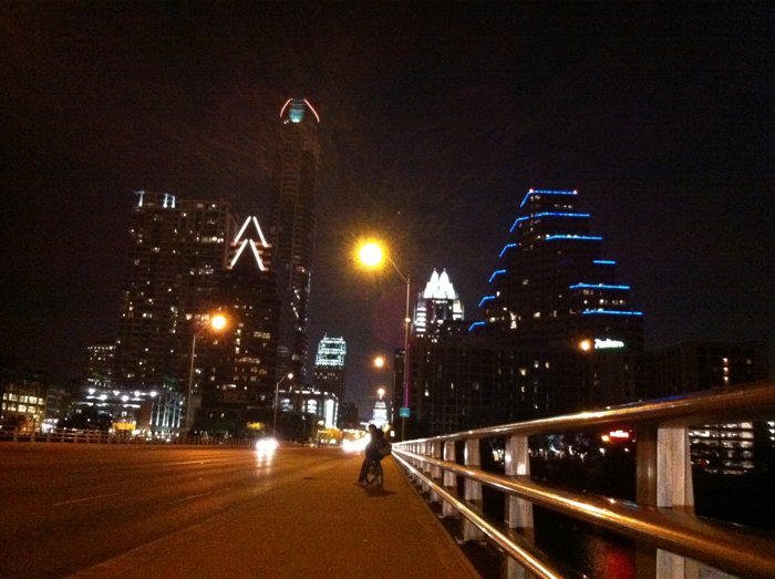 Crappy nightshot of Austin