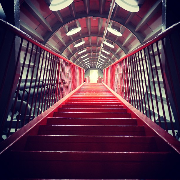 Atomic stairway (Atomium, Brussels)