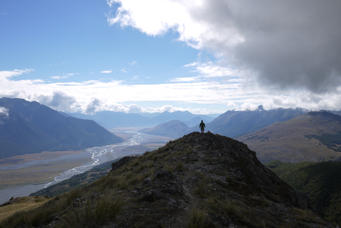 The gorgeous view from the top of the Bealy Spur track