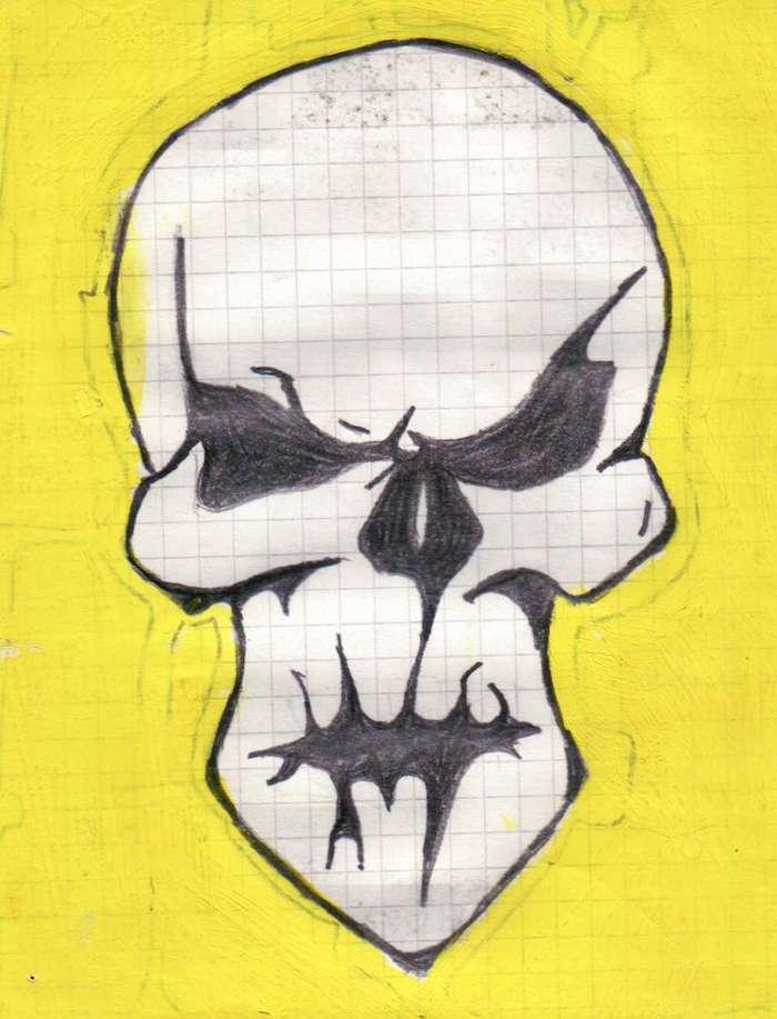 Skull drawing from 1996-ish